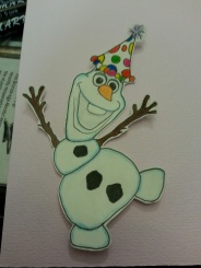 Colored and trimmed Olaf