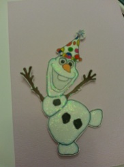 Glittered Olaf